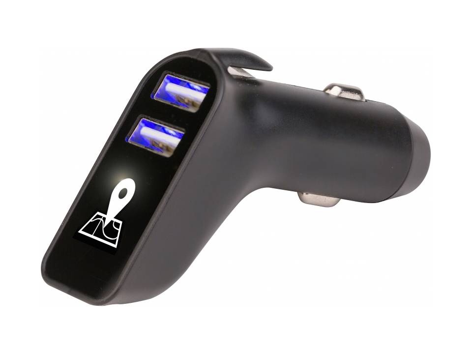 Autolader met gps-tracking en oplichtend logo 5