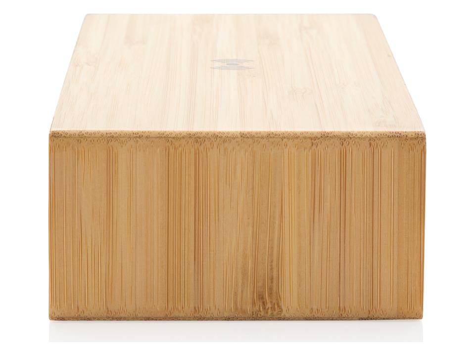 Bamboe alarmklok met draadloze oplader - 5 W 7