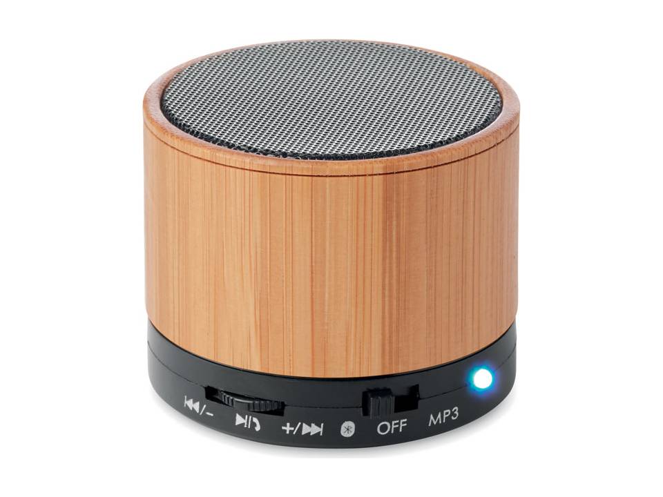Bamboo Speaker Round
