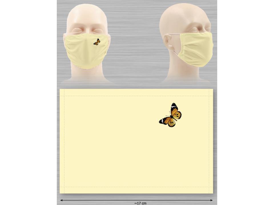 Wasbaar stoffen mondmasker met bedrukking naar keuze 20