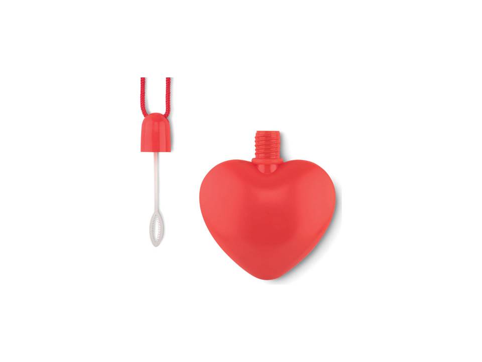 Bellenblaas in hartvorm