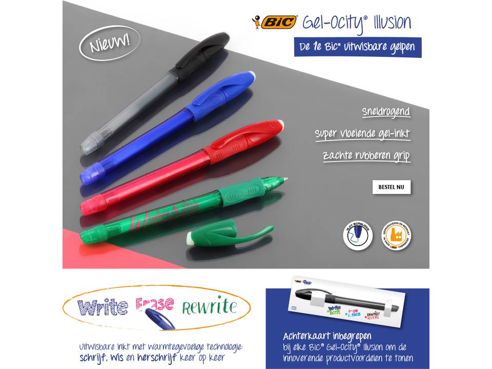 Gelocity Bic uitwisbare gelpen 1