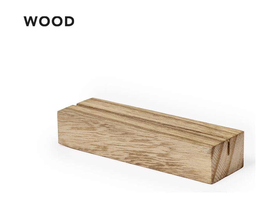 Menuhouder van hout 1