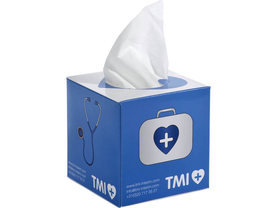 Box met papieren zakdoekjes bedrukken