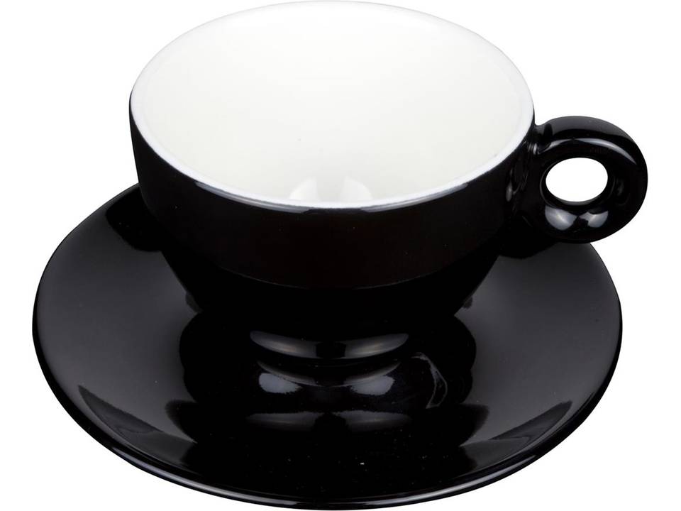 Cappuccino koffiekopje met ondertasje 20 cl 2