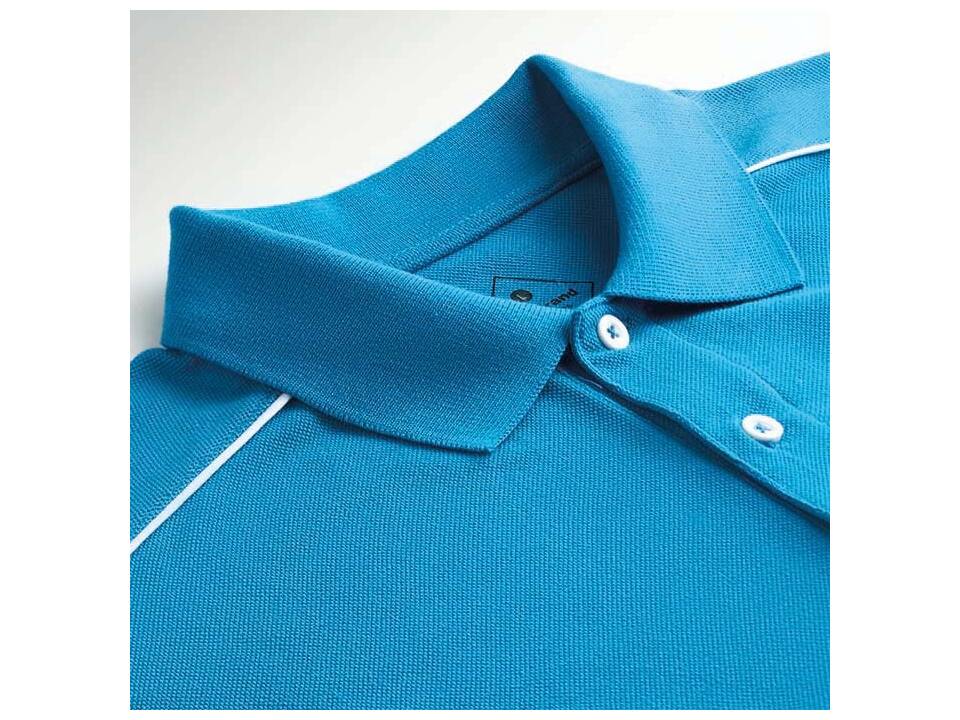Custom-Made Stijlvolle katoenen polo met contrastbiezen 190g – volledig eigen design 10
