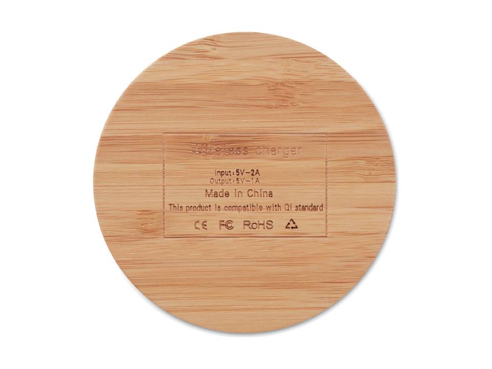 Draadloze oplader van bamboe 2
