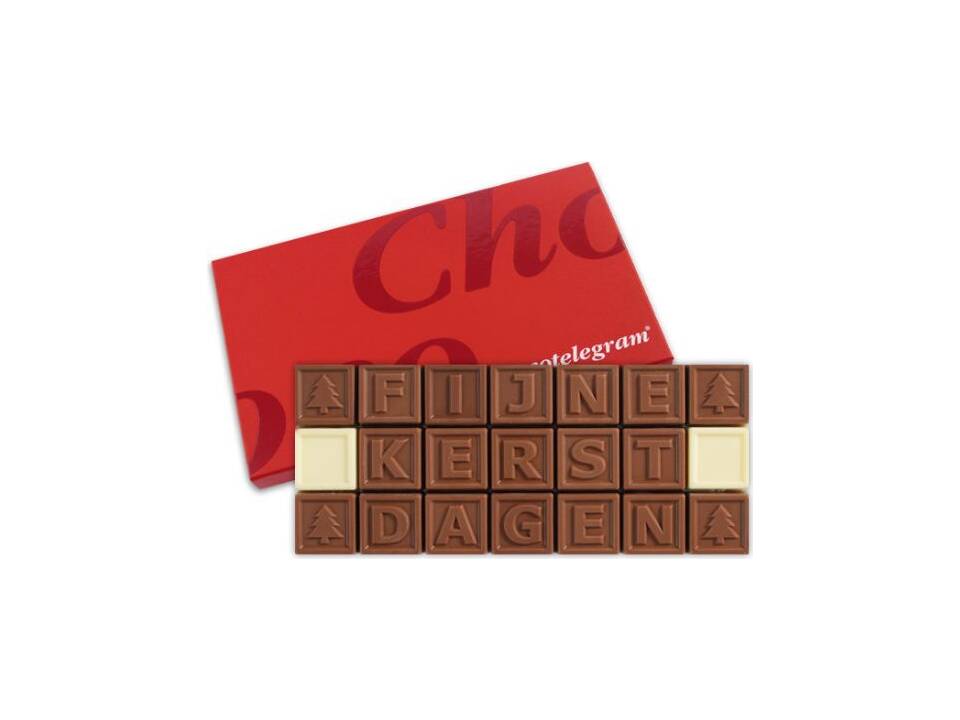 Chocotelegram 21 chocolade letters - eigen tekst 5