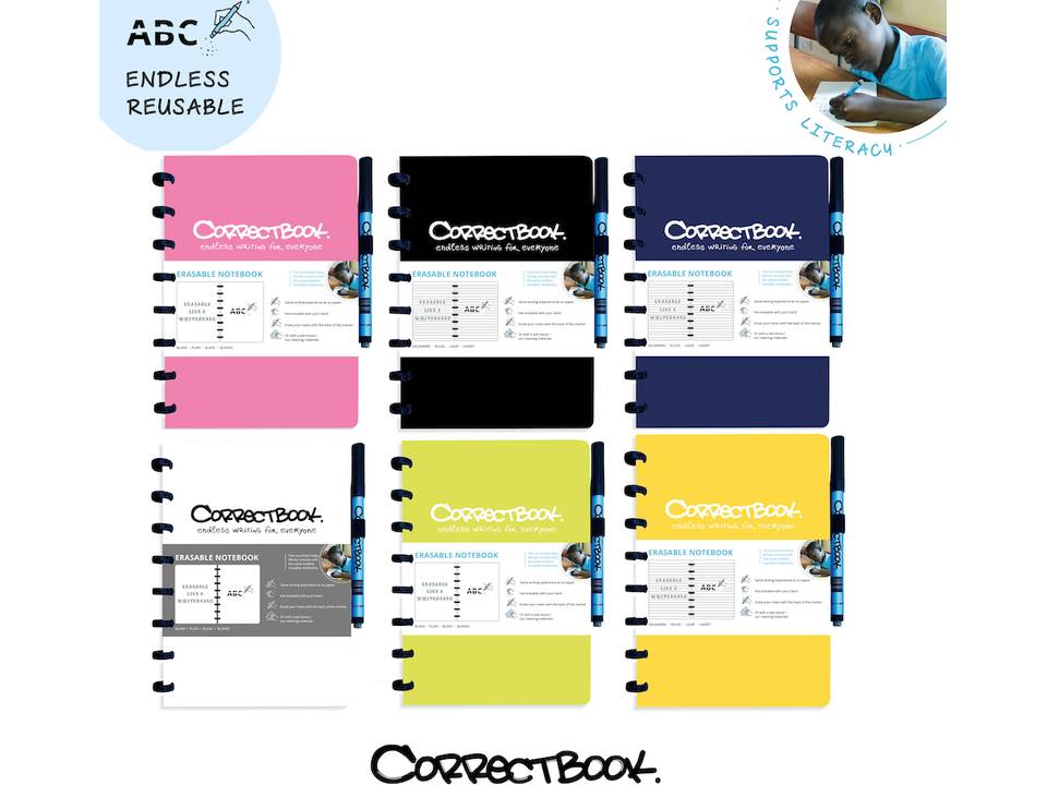 Correctbook - uitwisbare en herbruikbare notitieboek A5 1