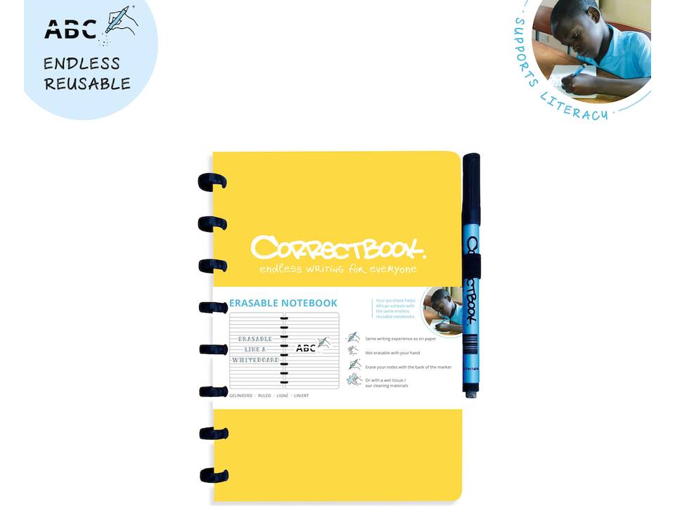 Correctbook - uitwisbare en herbruikbare notitieboek A5 6
