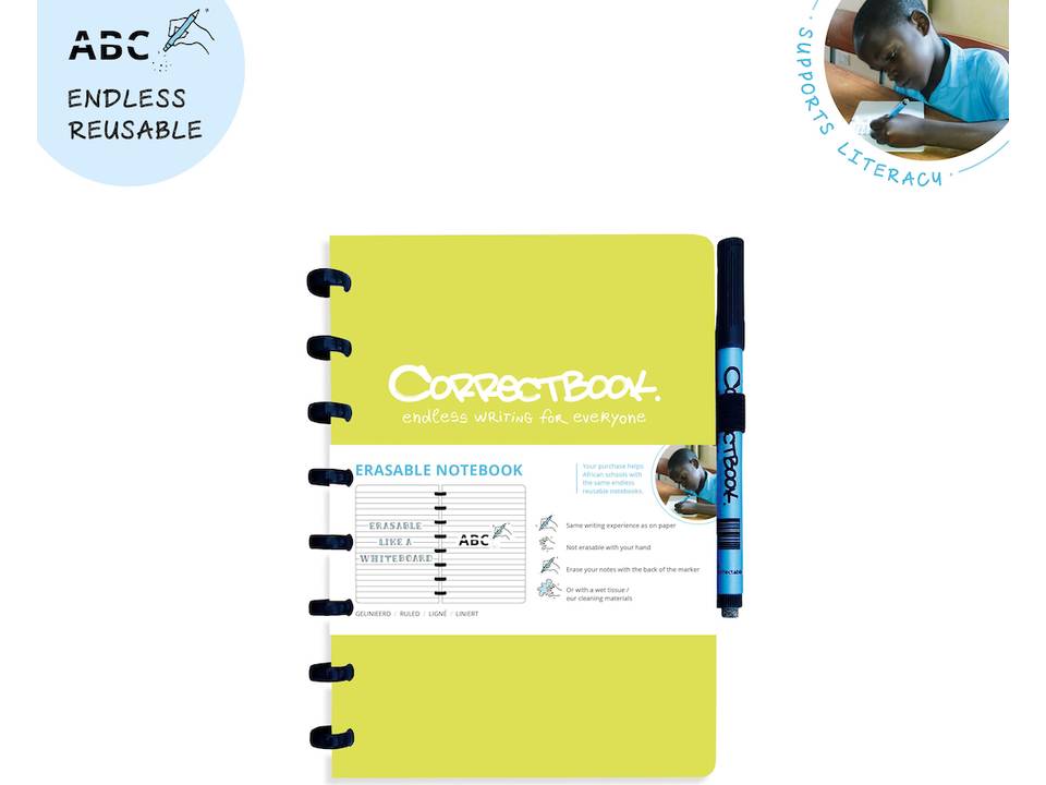 Correctbook - uitwisbare en herbruikbare notitieboek A5 3