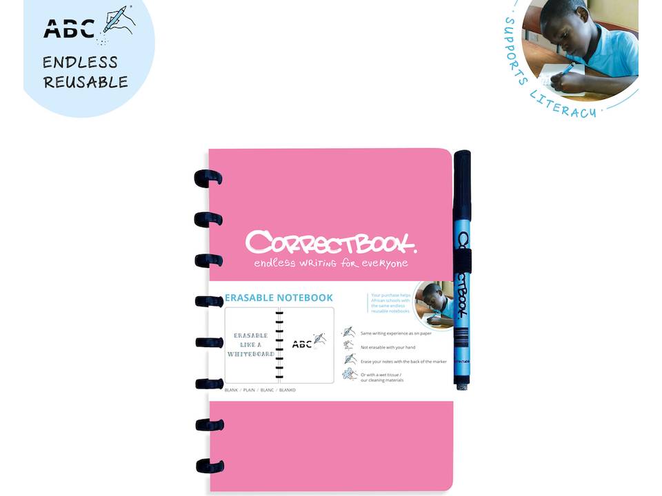 Correctbook - uitwisbare en herbruikbare notitieboek A5 8