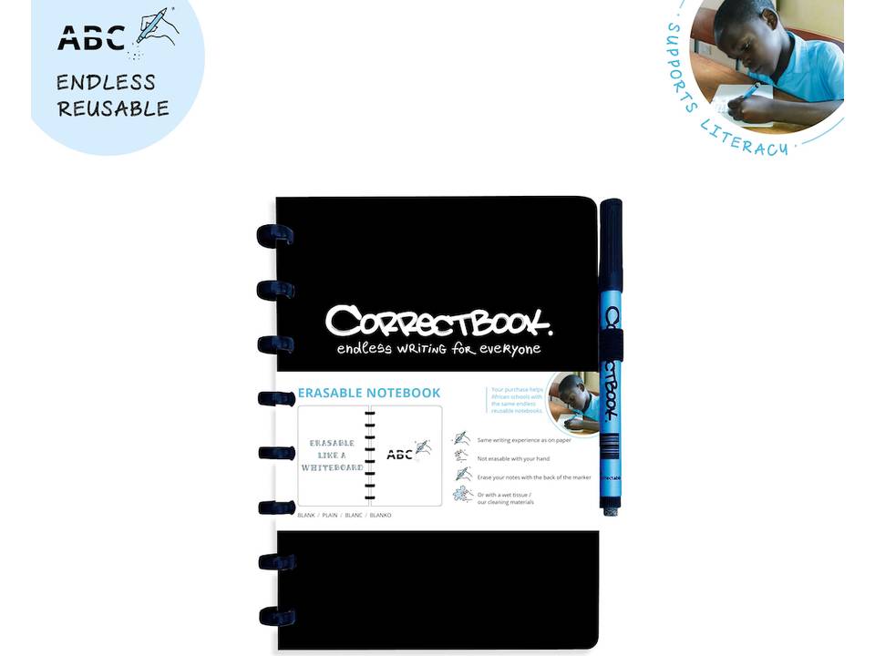 Correctbook - uitwisbare en herbruikbare notitieboek A5 4