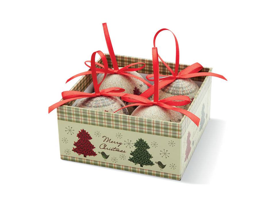 Set van 4 kerstballen 4