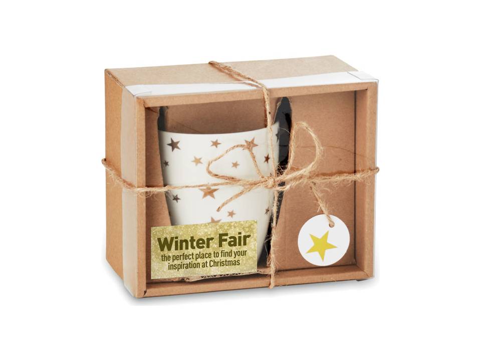 Mok met gouden sterren motief 3