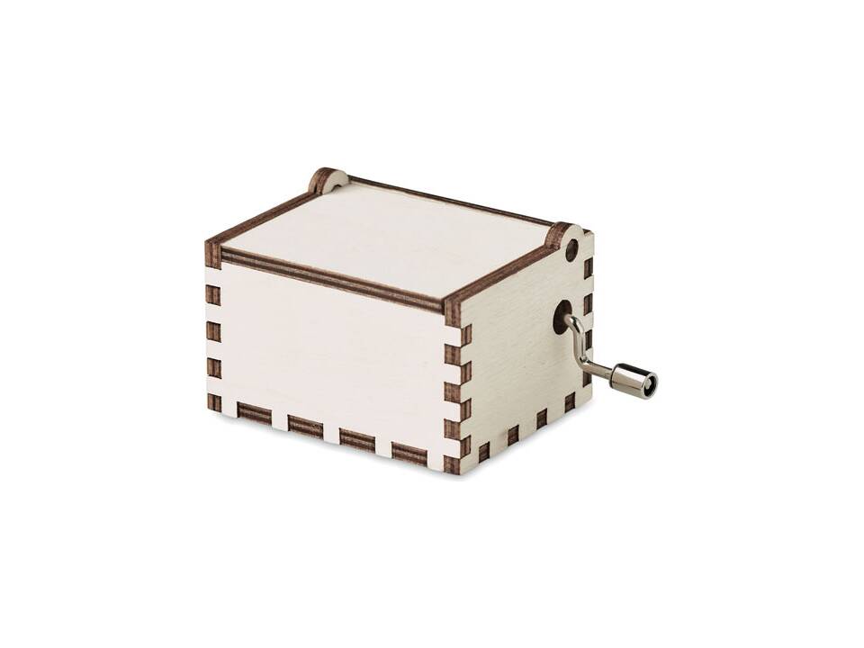 Houten kerst muziekdoos 4