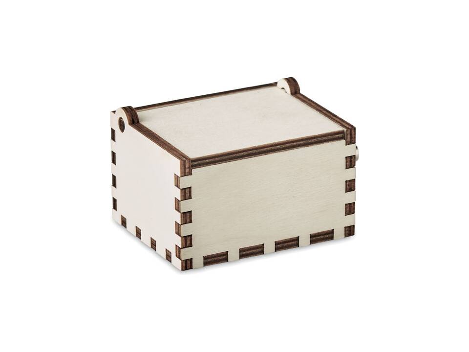 Houten kerst muziekdoos 1