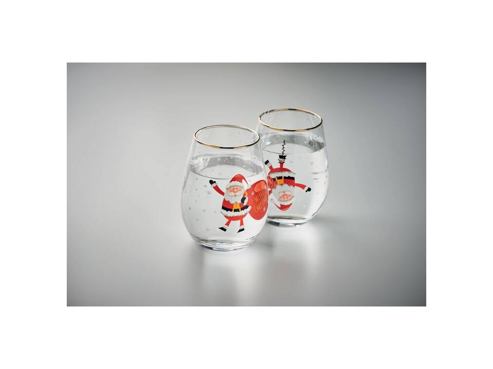 Set van 2 kerstglazen - 330 ml 5