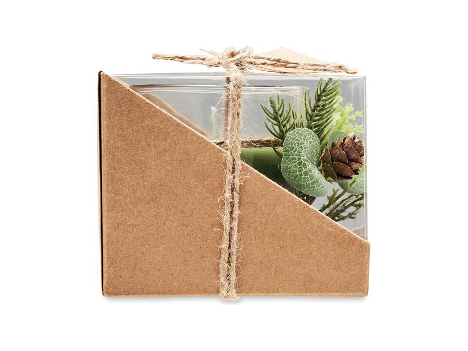 Kerststukje theelichtje 5