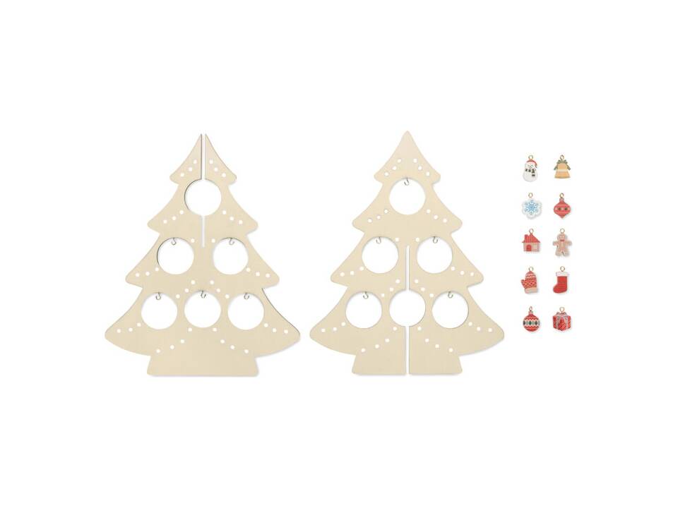 Houten kerstboom decoratie 1
