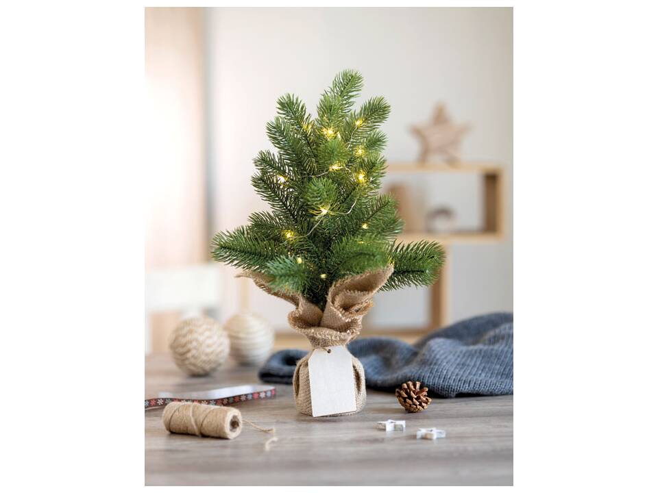 Mini kunstkerstboom met LED lichtjes 5