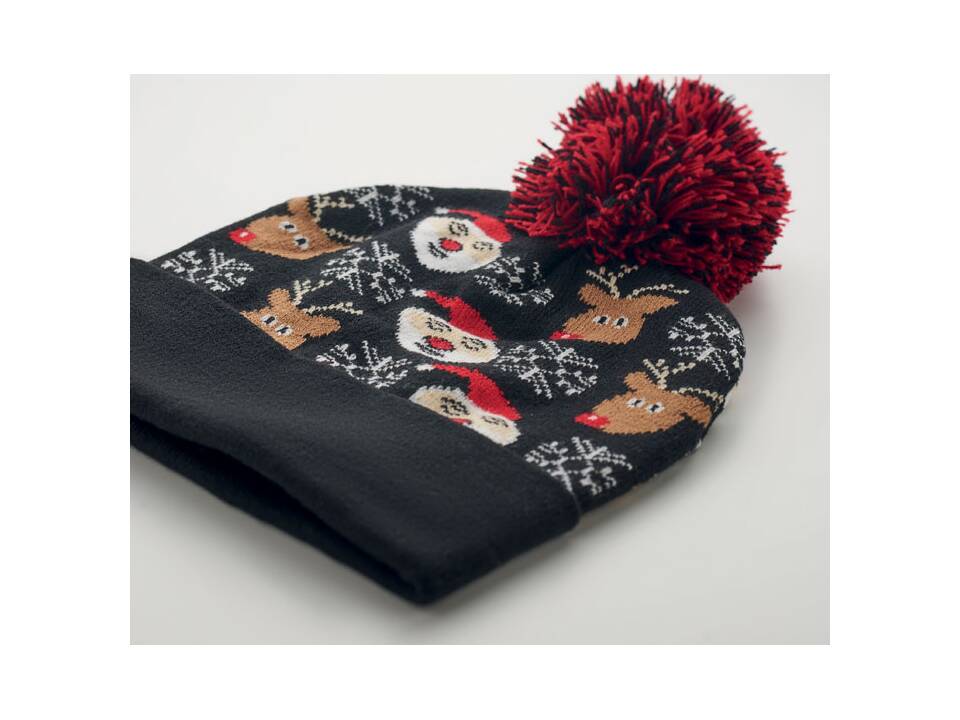 Feestelijk gebreide kerstmuts 11