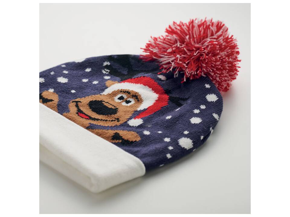 Feestelijk gebreide kerstmuts 7