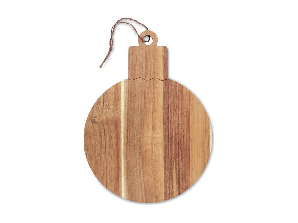 Serveerplank in kerstbalvorm 1