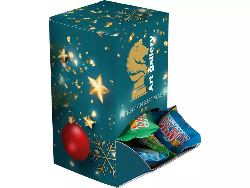 Display box gevuld met Tiny Tony's Chocolonely 1