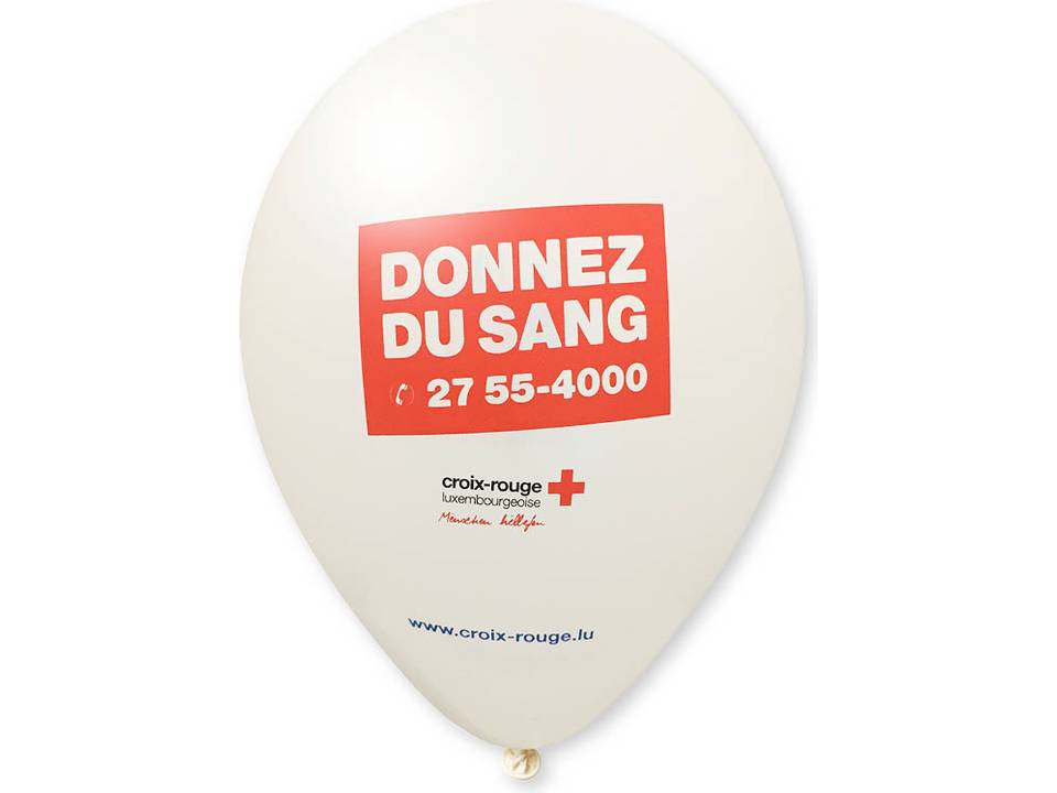 Ballonnen Ø27 cm - 1 kleur bedrukking 3