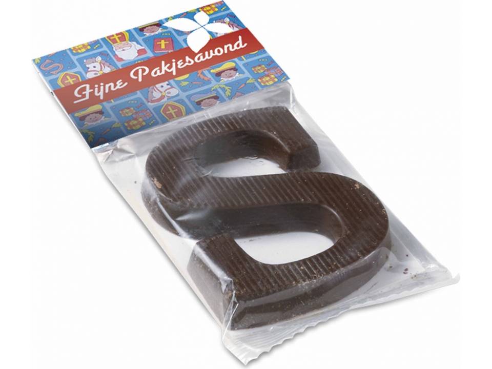 Doosje met chocolade schoenletter bedrukken