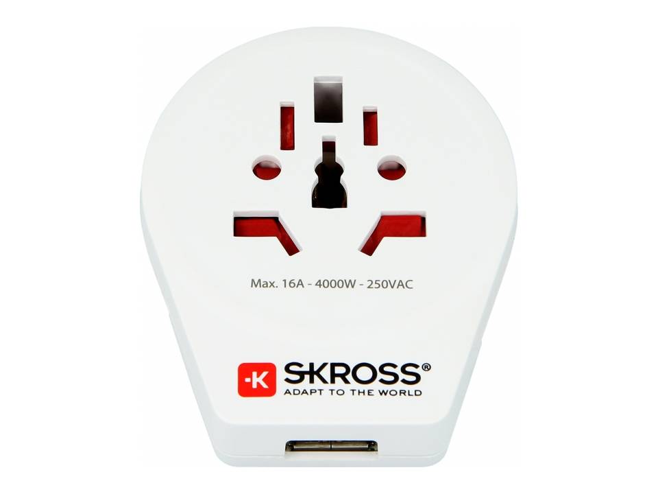 Skross World to Europe USB 2