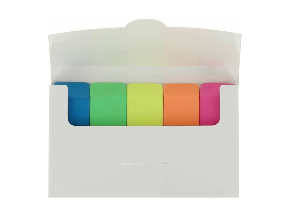 5 gommen in neonkleuren 4