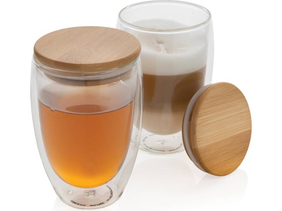 Dubbelwandig borosilicaat glas set - 350 ml 5
