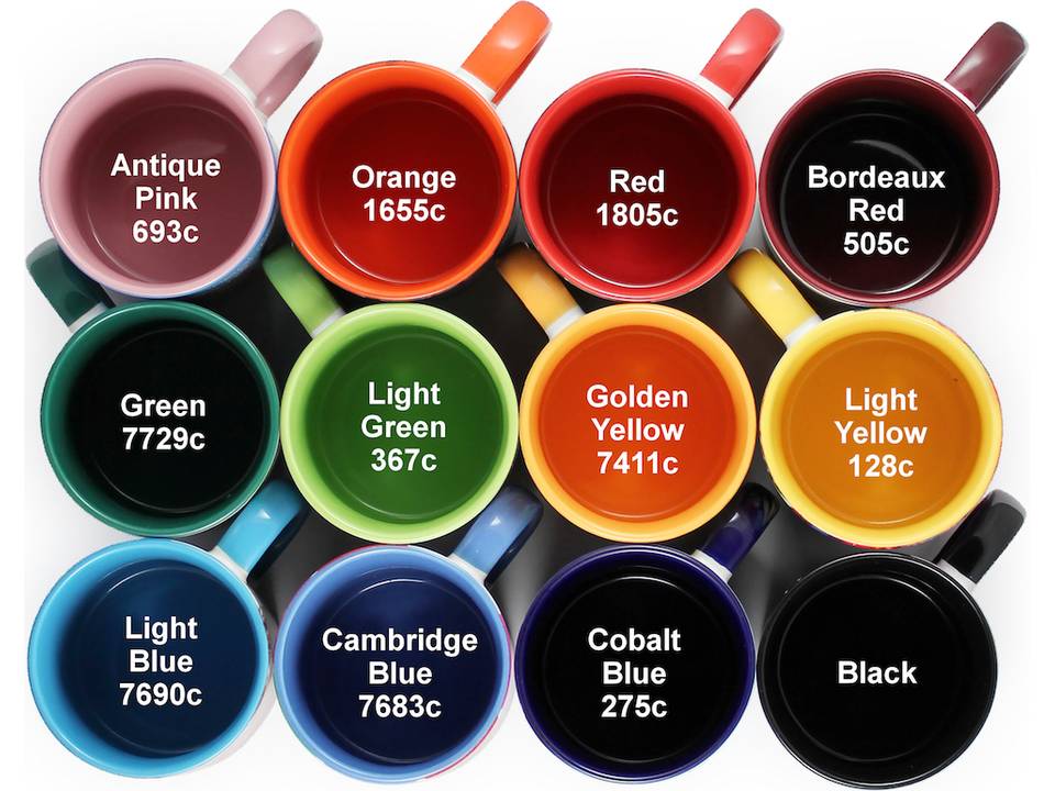 TwoTone mokken - Met gekleurde binnenzijde en handvat - 313 ml 2