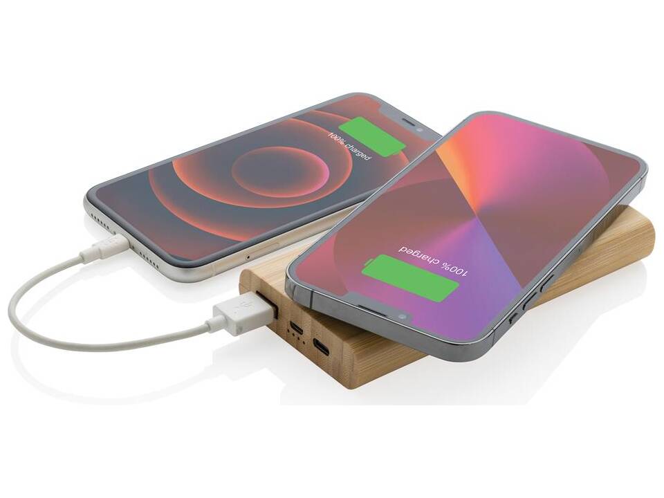 Duurzame FSC 5W wireless powerbank - 8.000 mAh