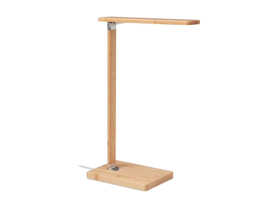 Duurzame LED bureaulamp met hubs en draadloze oplader 1