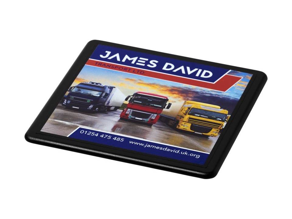 Eco vierkante onderzetter van 100% gerecycled kunststof