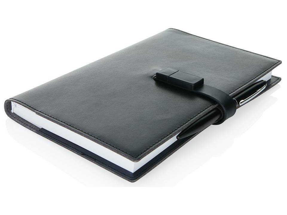 Executive 8GB USB notitieboek met stylus pen 4
