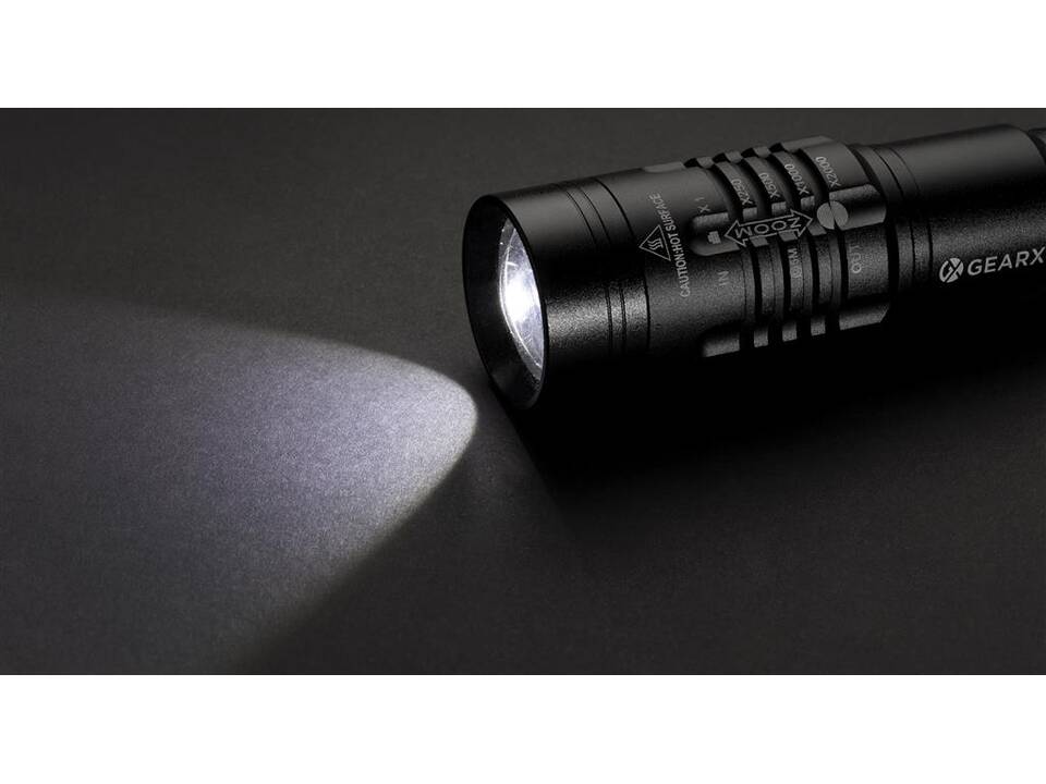 Gear X USB oplaadbare zaklamp 9