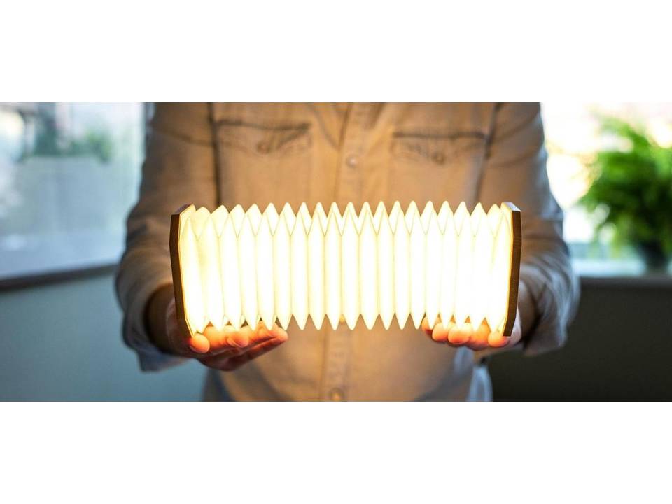 Gingko Smart Accordeon bamboe lamp 6