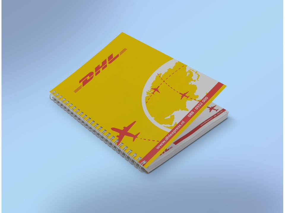 Budget notitiebloks met spiraal en omslag A4 1