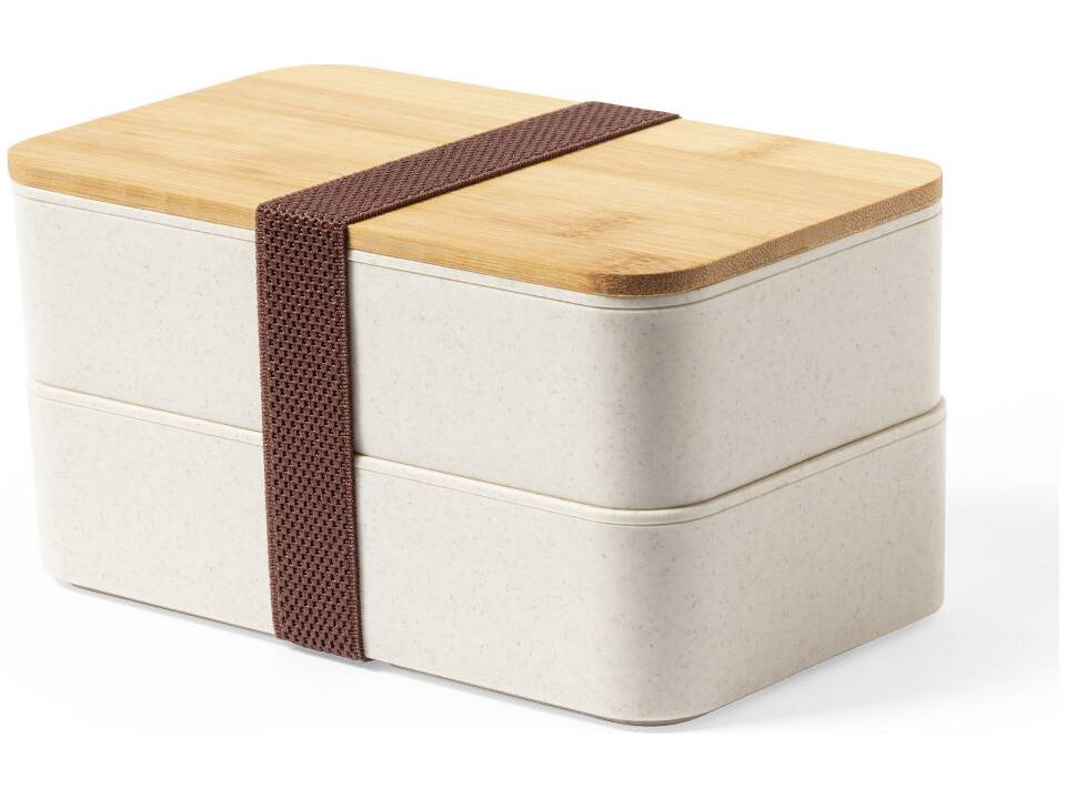 Grote duurzame lunchbox met bestek 3