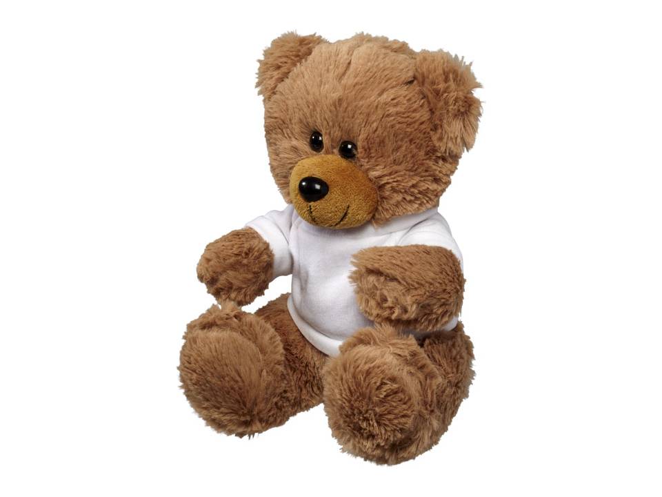 sleuf Detective Bedrijfsomschrijving Grote zittende knuffel beer met T-shirt - Pasco Gifts