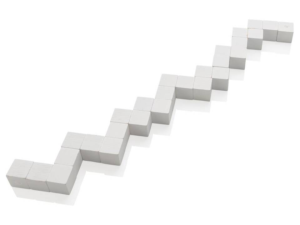 Houten denkspel in canvas tasje 3