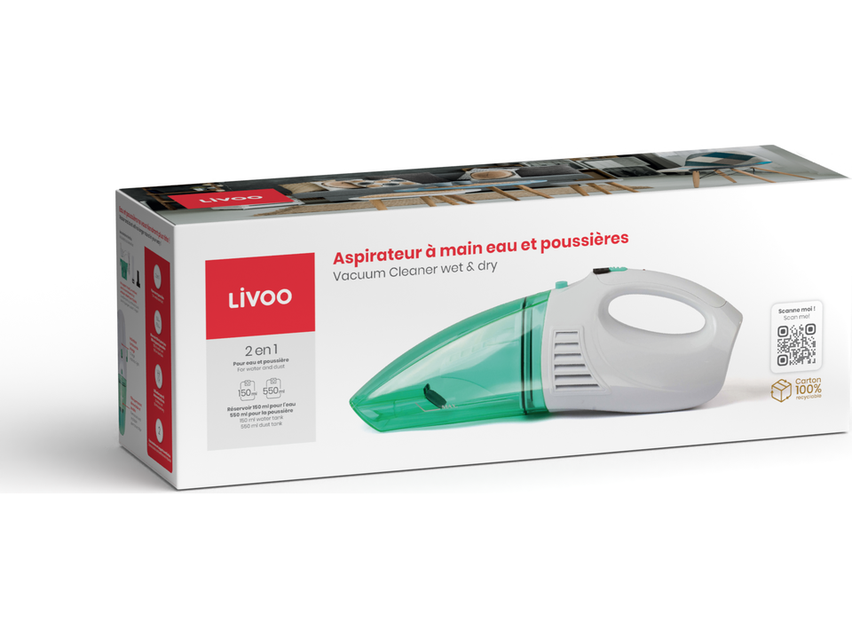 Livoo Stofzuiger nat en droog 14