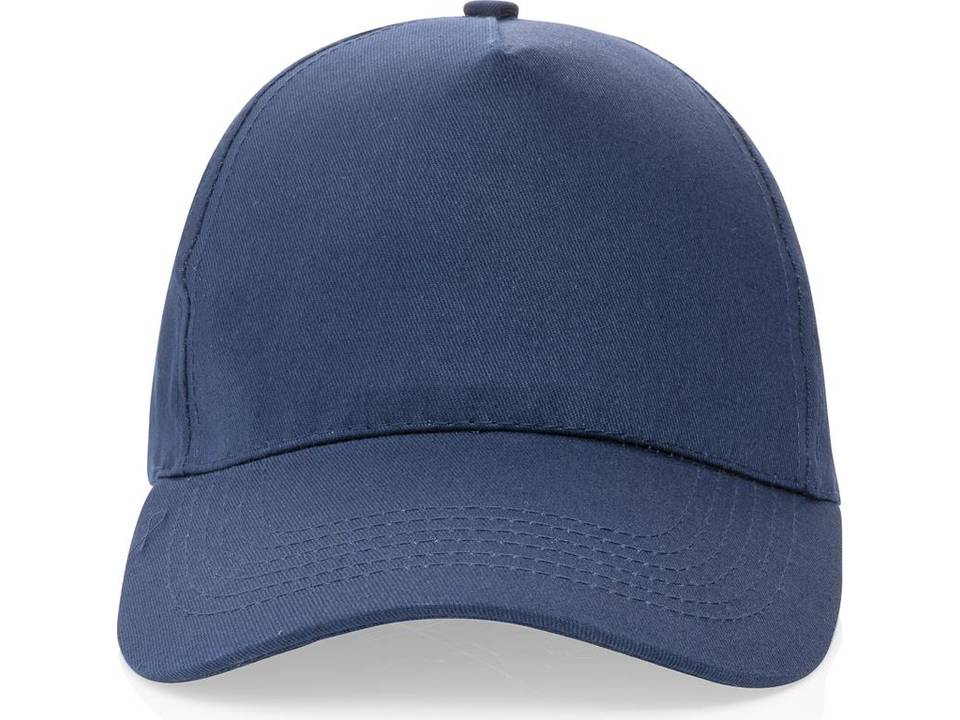 Impact 5 panel 190gr gerecycled katoenen cap met AWARE trac 1