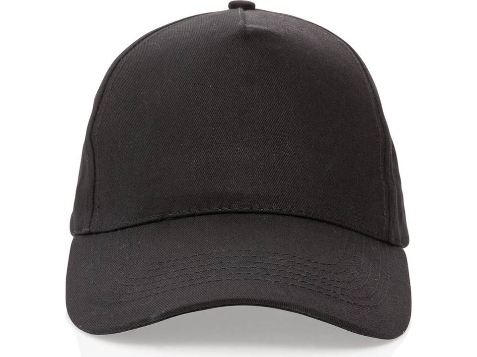 Impact 5 panel 190gr gerecycled katoenen cap met AWARE trac 15