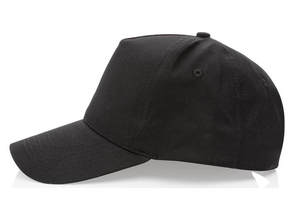 Impact 5 panel 190gr gerecycled katoenen cap met AWARE trac 16