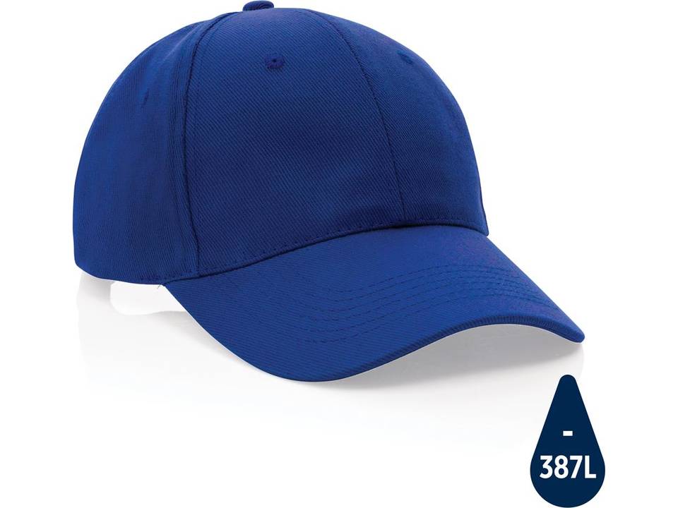 Impact gerecycled katoenen Luxe cap met AWARE tracer 53